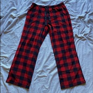 Red Plaid Pajama Pants